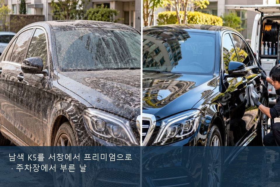 남색 K5를 서창에서 프리미엄으로 · 주차장에서 부른 날